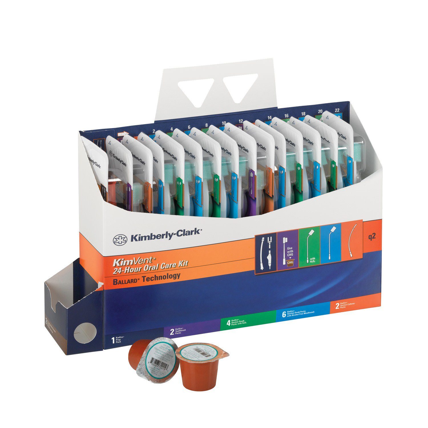 Halyard Oral Cleansing Kit, Nonsterile - Case of 16 - Main image