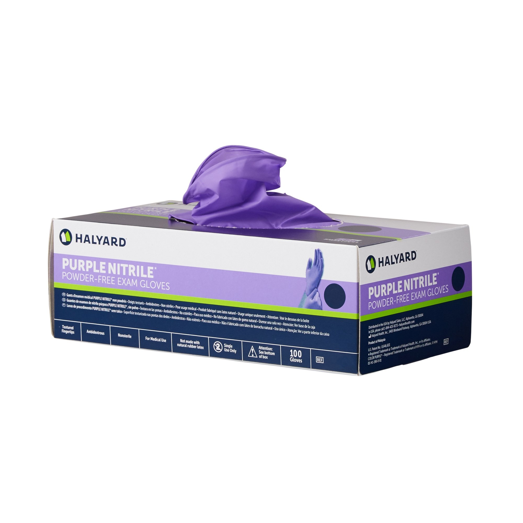 Halyard Purple Nitrile Powder Free Exam Gloves | Chemo-Tested