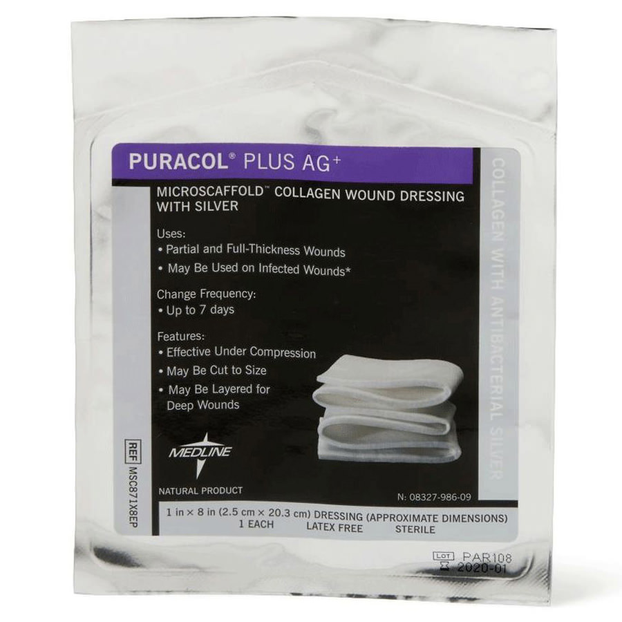 Medline Puracol Plus AG Collagen Dressing thumbnail 1