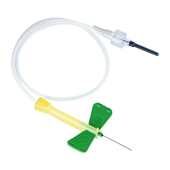 K-Shield Winged Blood Collection Set with Multi-Sample Luer Adapter
