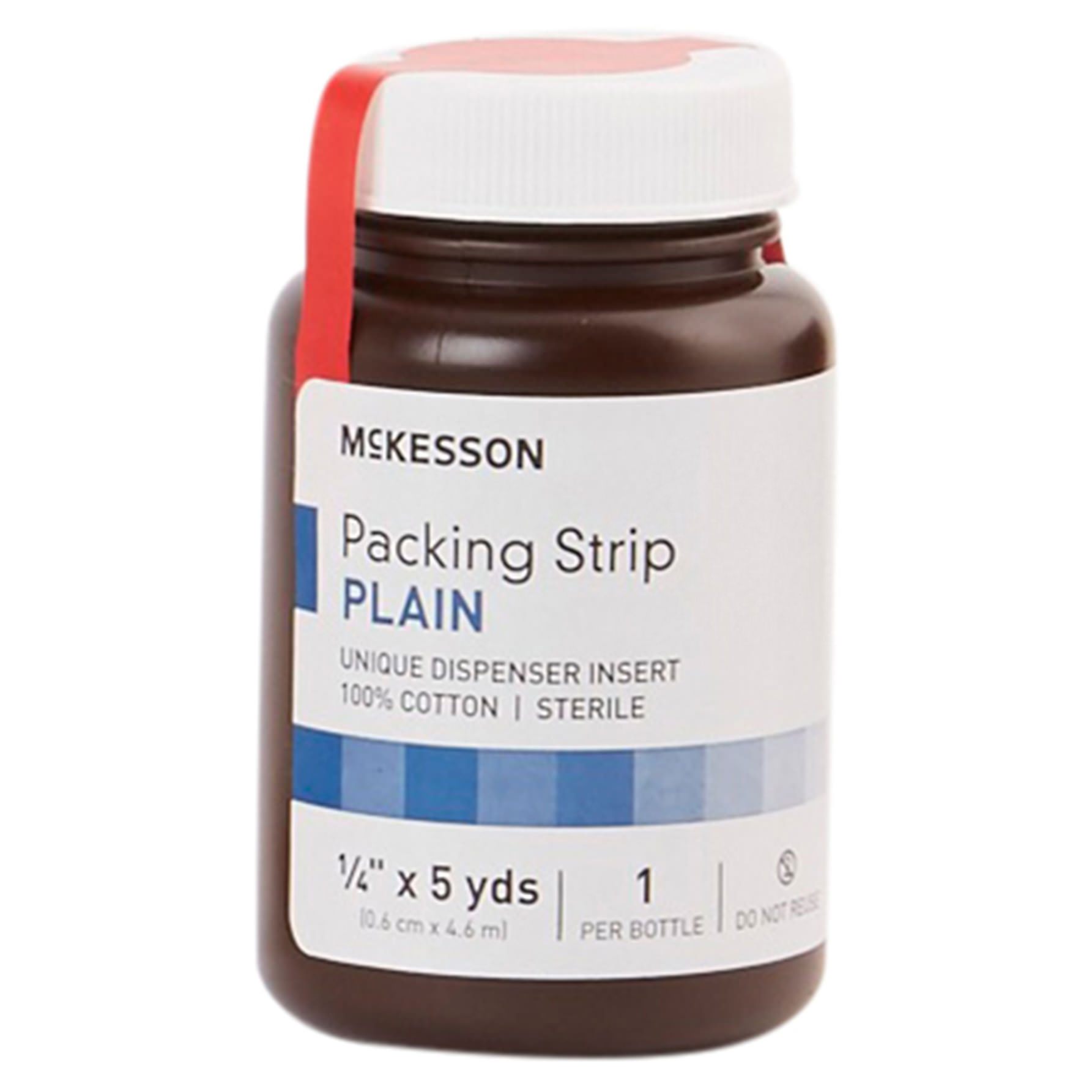 McKesson Wound Packing Strip White Bottle Non-impregnated Sterile