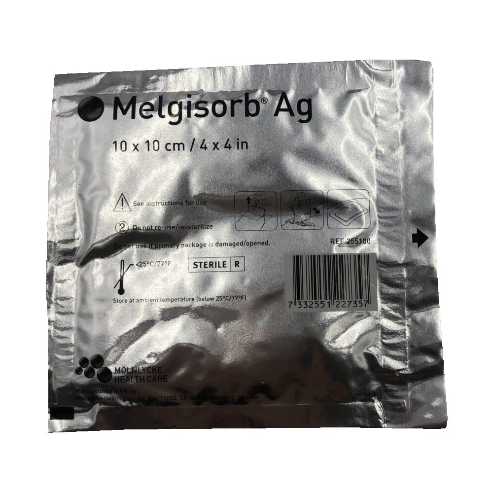 Melgisorb Ag 2x2 Calcium Alginate Silver Dressing | 255050