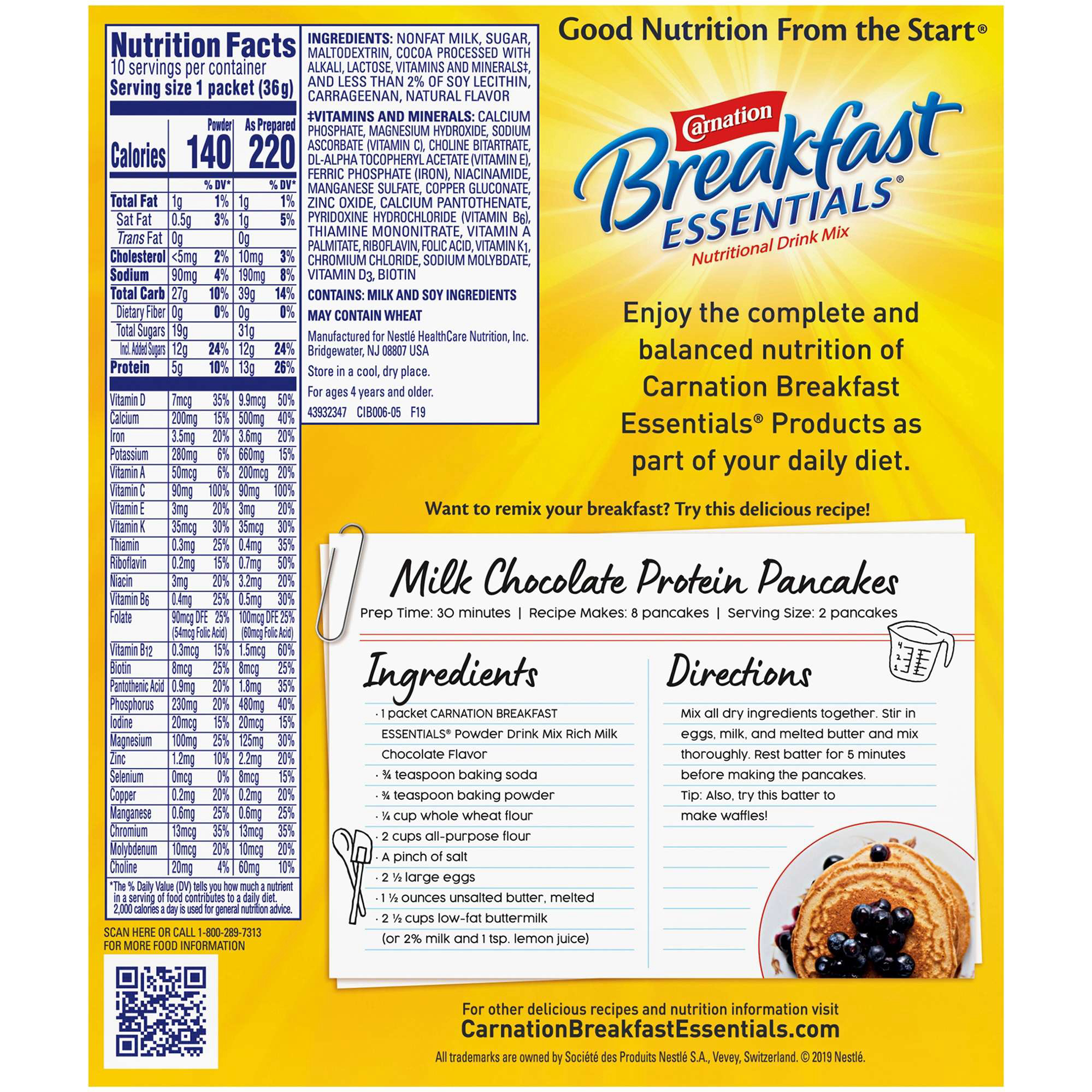 Carnation Breakfast Essentials Oral Supplement thumbnail 6