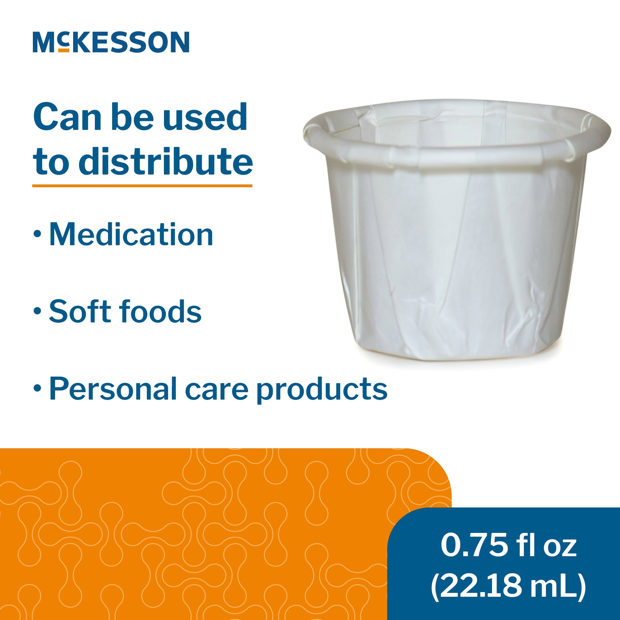 McKesson Souffle White Paper Disposable Cup thumbnail 2