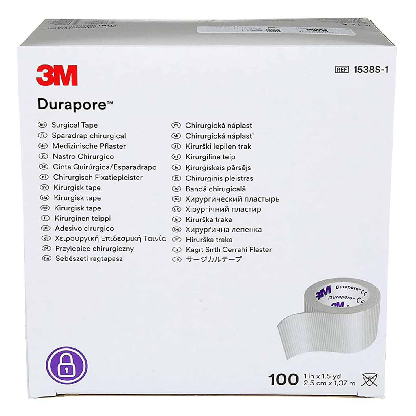 3M Durapore Silk-Like Cloth Surgical Tape thumbnail 2