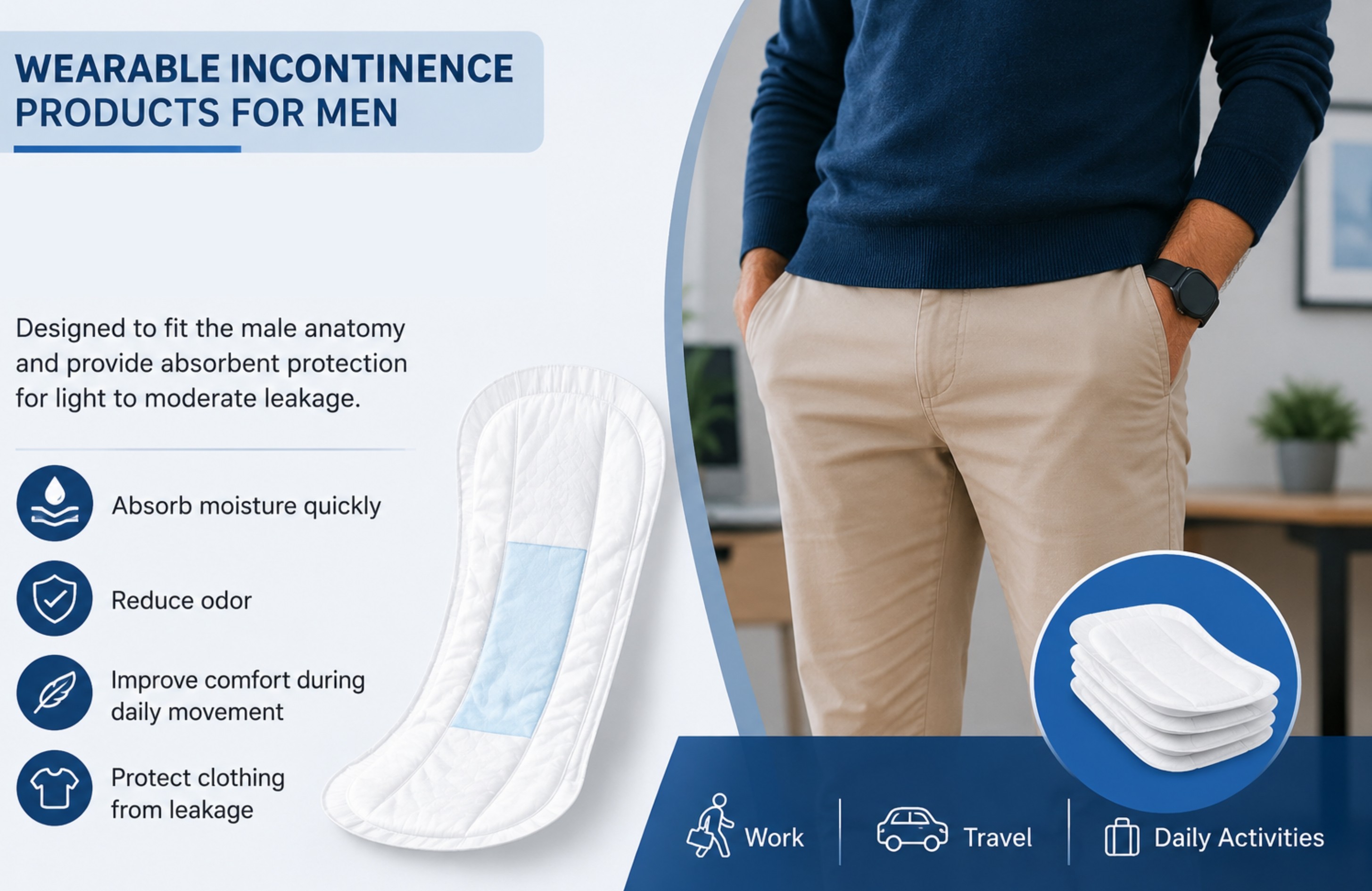 Wearable Incontinence Products for Men
