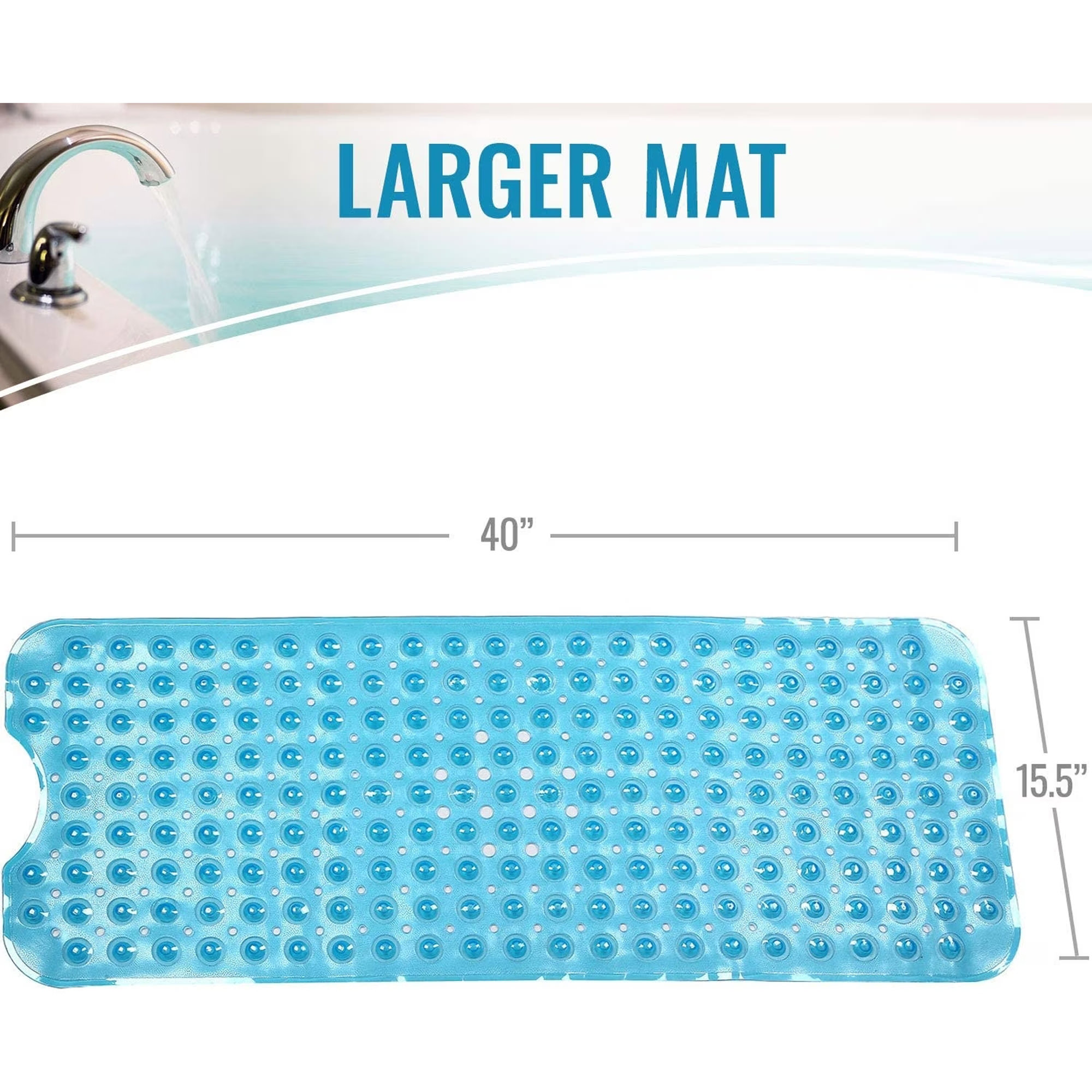 HealthSmart No-Skid Bath and Shower Mats thumbnail 5