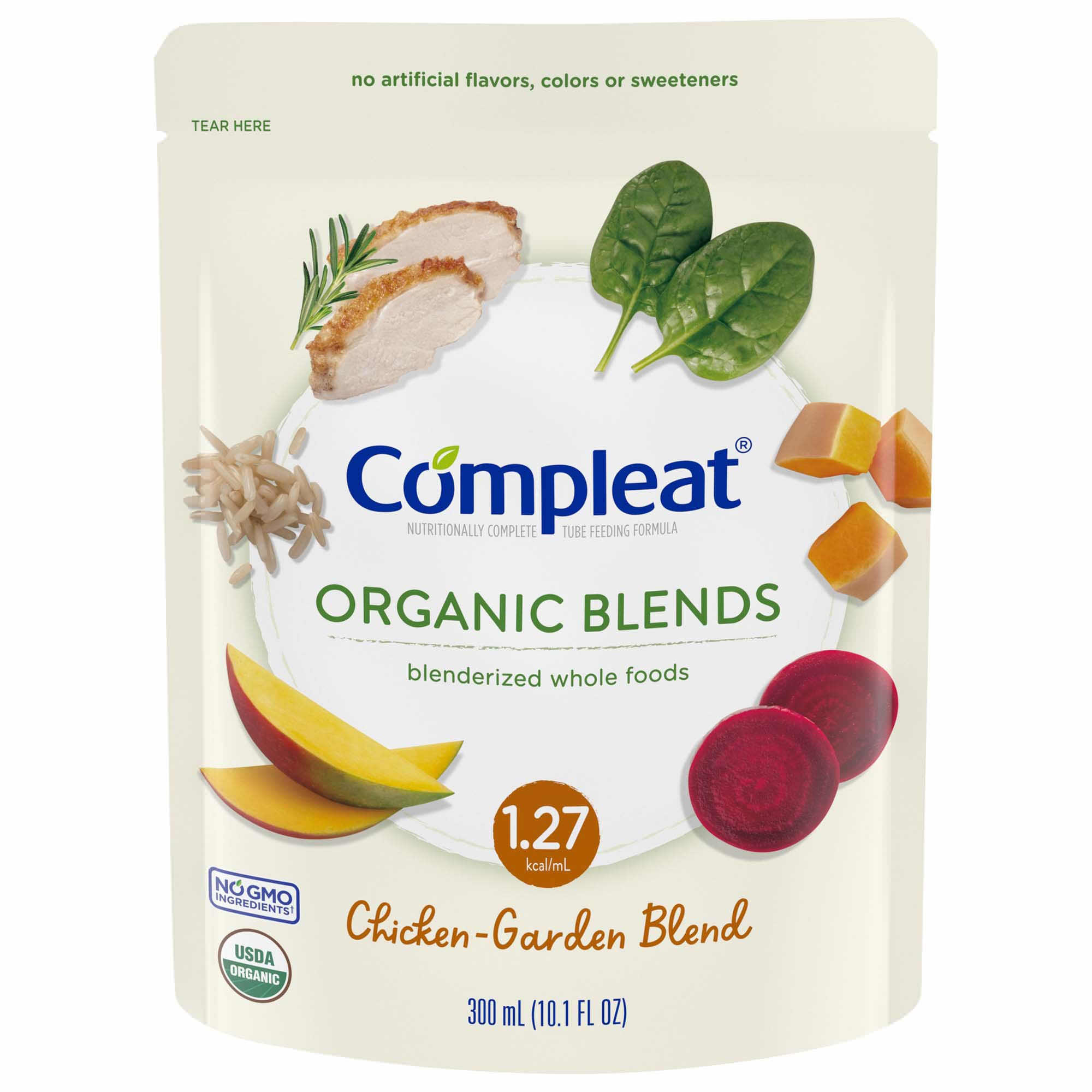 Compleat Organic Blends Tube Feeding Formula, Chicken-Garden