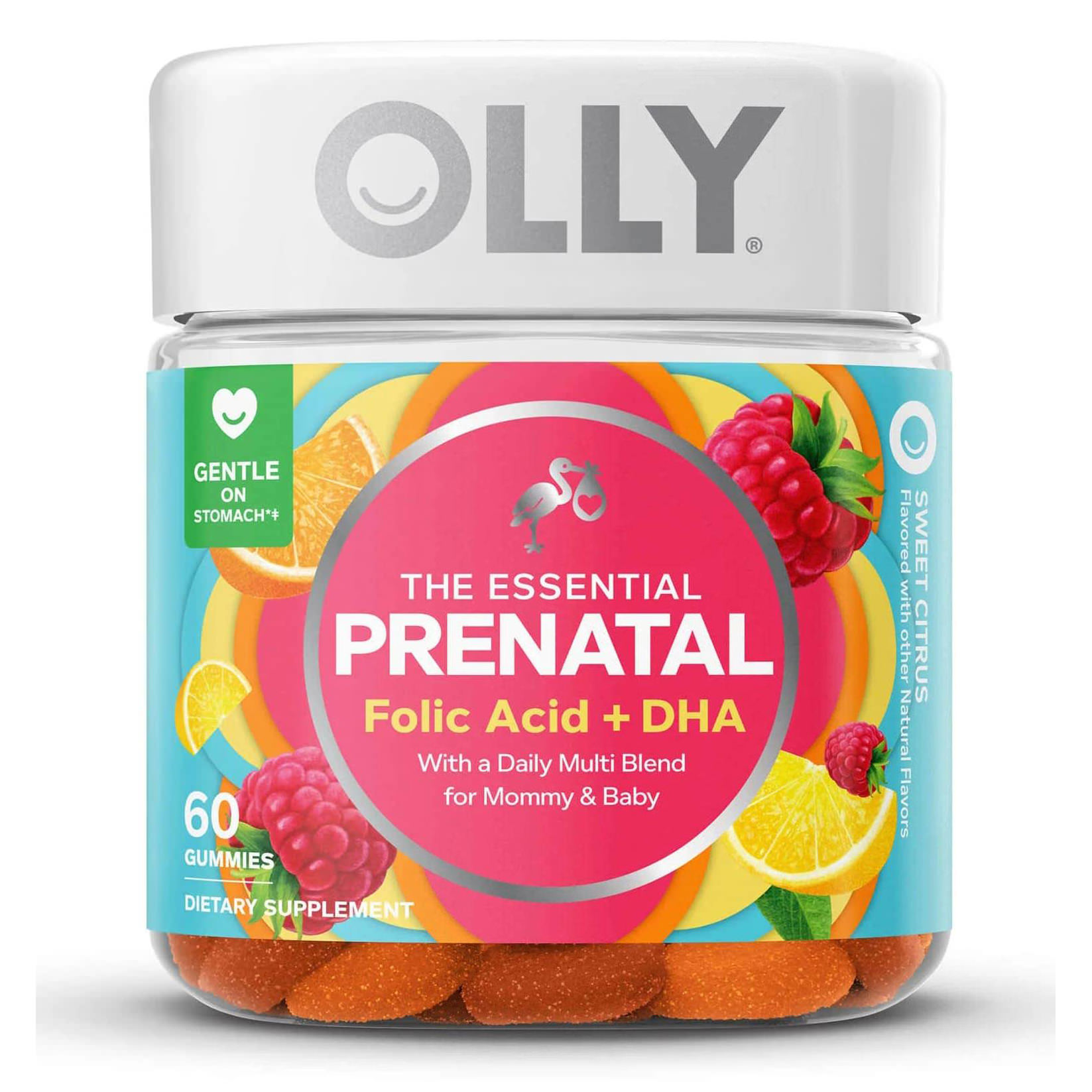 OLLY Essential Prenatal Folic Acid + DHA Vitamin Supplement for Mommy & Baby thumbnail 1