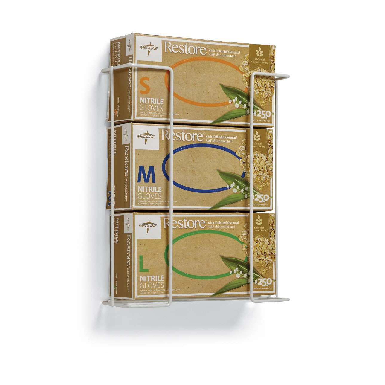 Medline Horizontal-Mount Wire Glove Box Holder - Main image