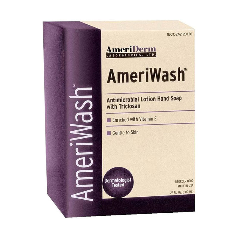 AmeriWash Antimicrobial Hand Soap with PCMX, 800 mL