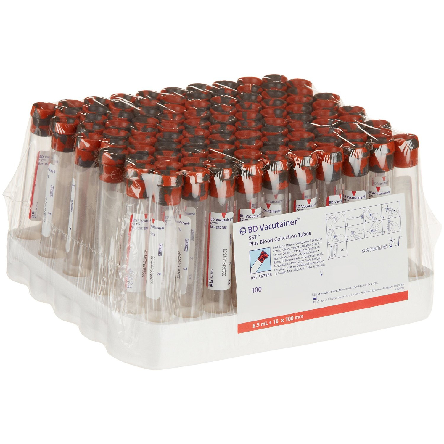BD Vacutainer SST Venous Blood Collection Serum Tube thumbnail 2