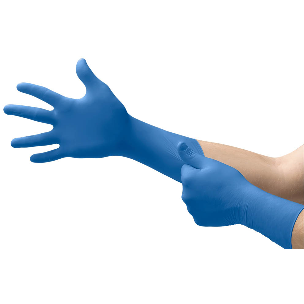 Microflex SafeGrip Latex Exam Gloves thumbnail 2