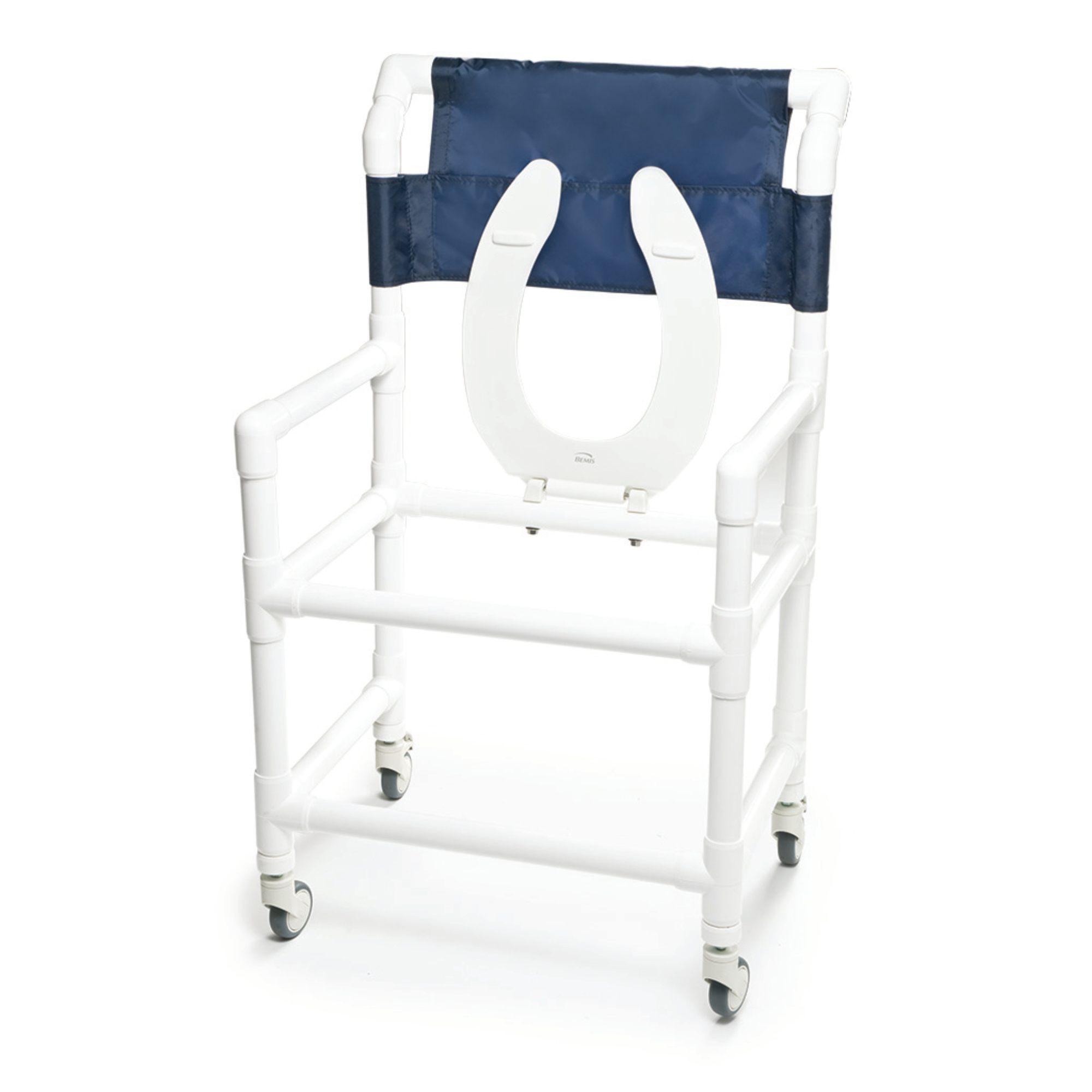 Lumex PVC Shower Commode Chair thumbnail 2