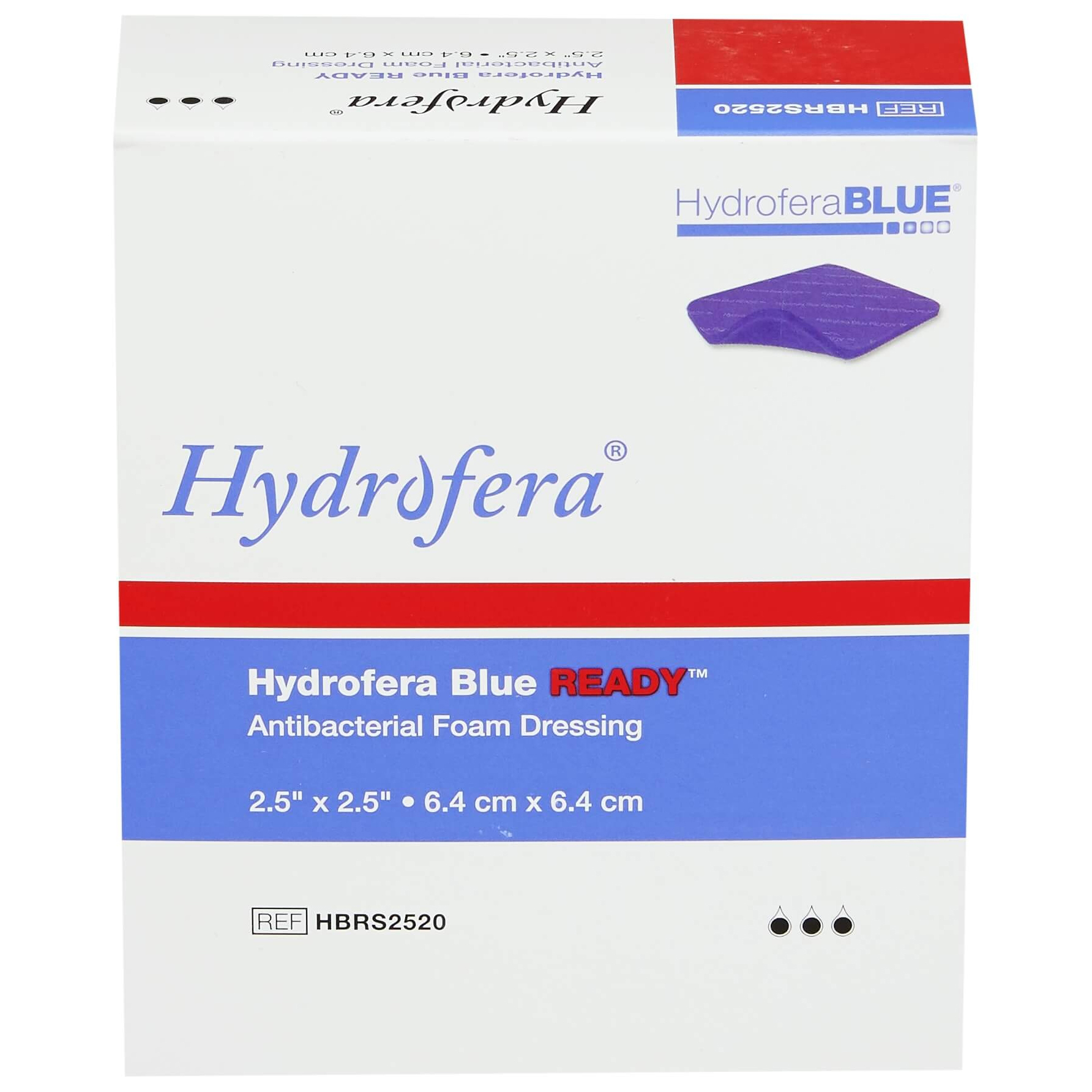 hydro blue foam dressing Hydrofera Blue Foam Dressing Box of 10-4"x4"