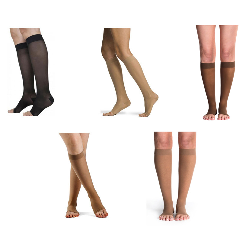 Sigvaris Eversheer Calf High 30-40mmHg Compression Socks, Open Toe thumbnail 1