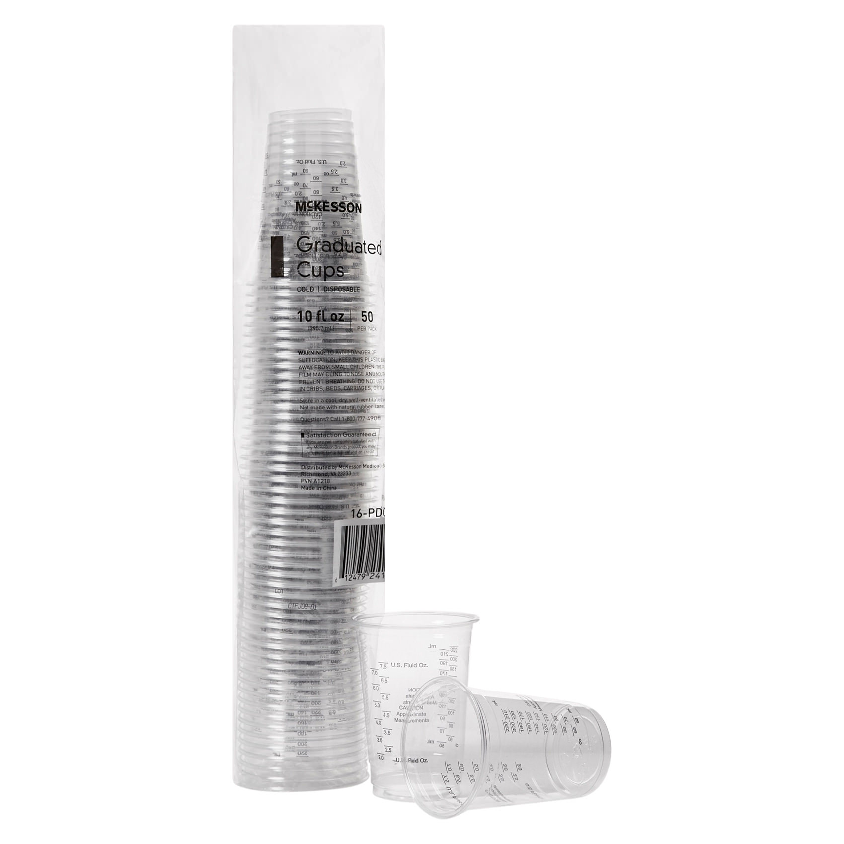 McKesson Graduated Drinking Cup Clear Without Handle Cold Disposable
