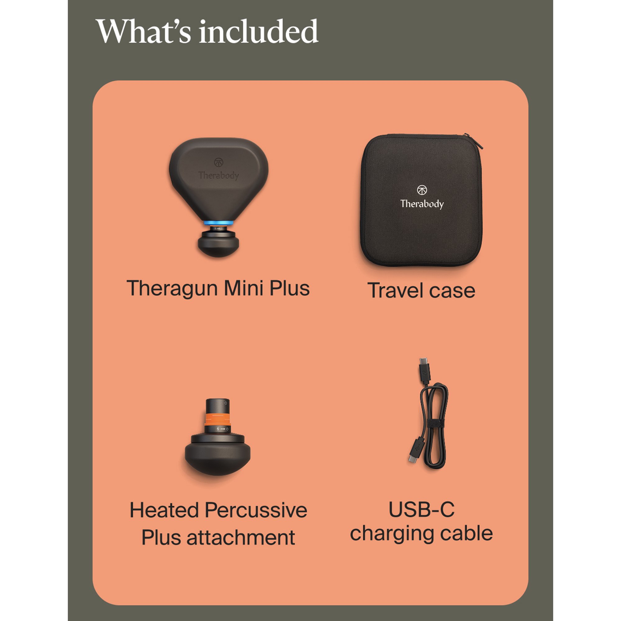 Theragun Mini Plus Hand-Held Massager, Black - Main image