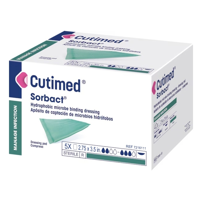 Cutimed Sorbact Antimicrobial Dressing Pad