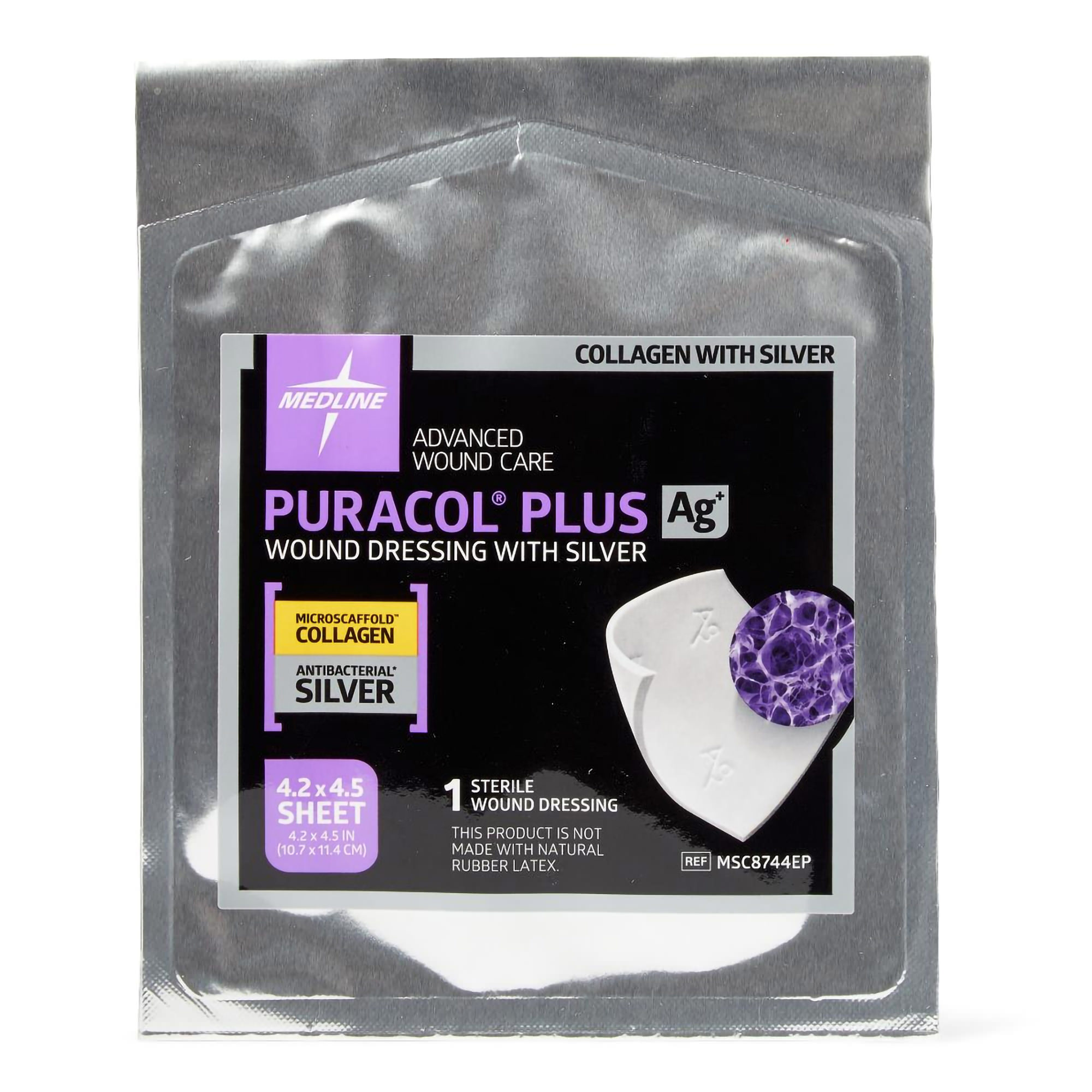 Medline Puracol Plus AG Collagen Dressing thumbnail 1