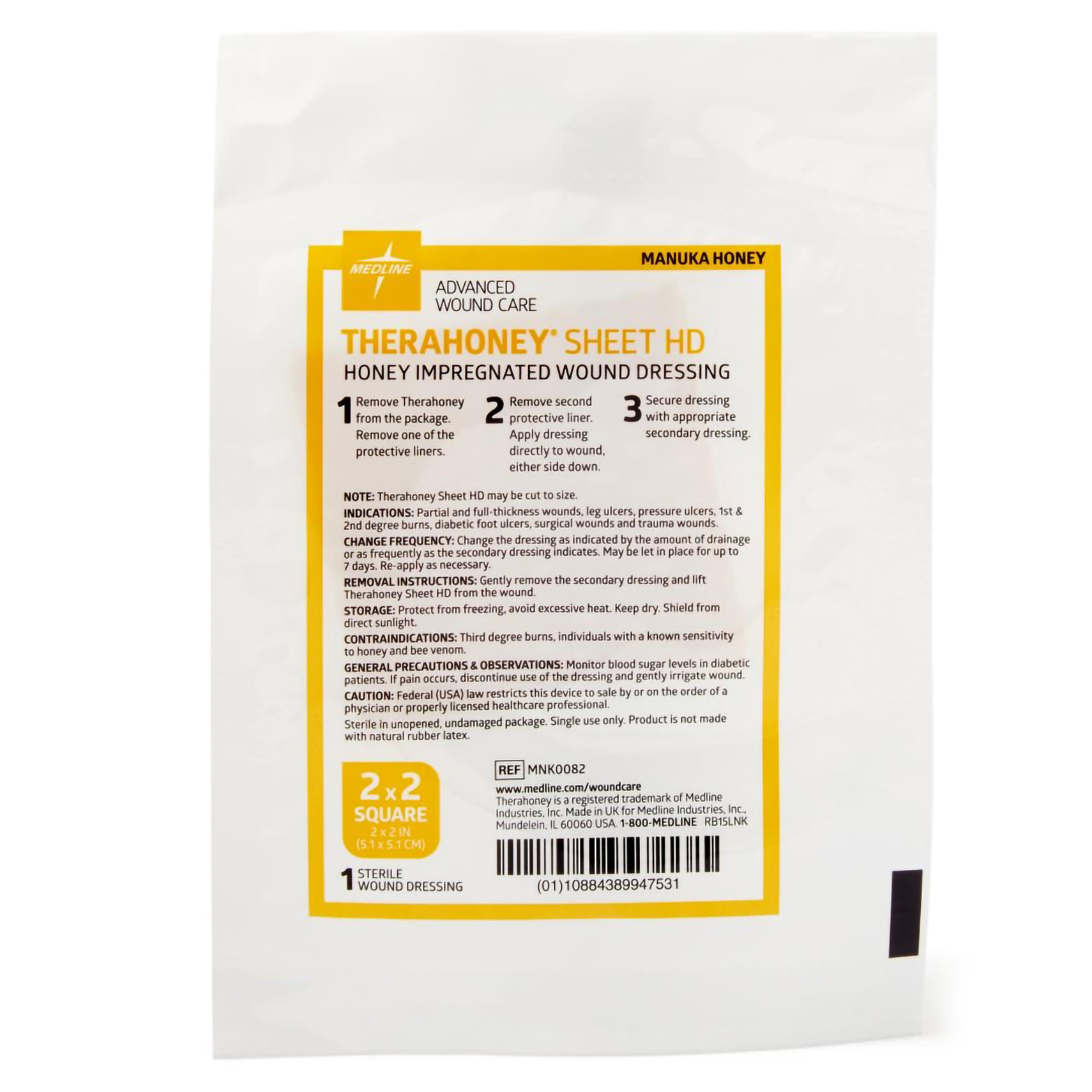 Medline TheraHoney HD Honey Wound Dressing thumbnail 2