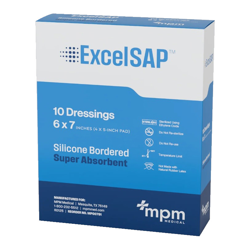 Excel SAP Super Absorbent Dressing with Silicone Border thumbnail 3
