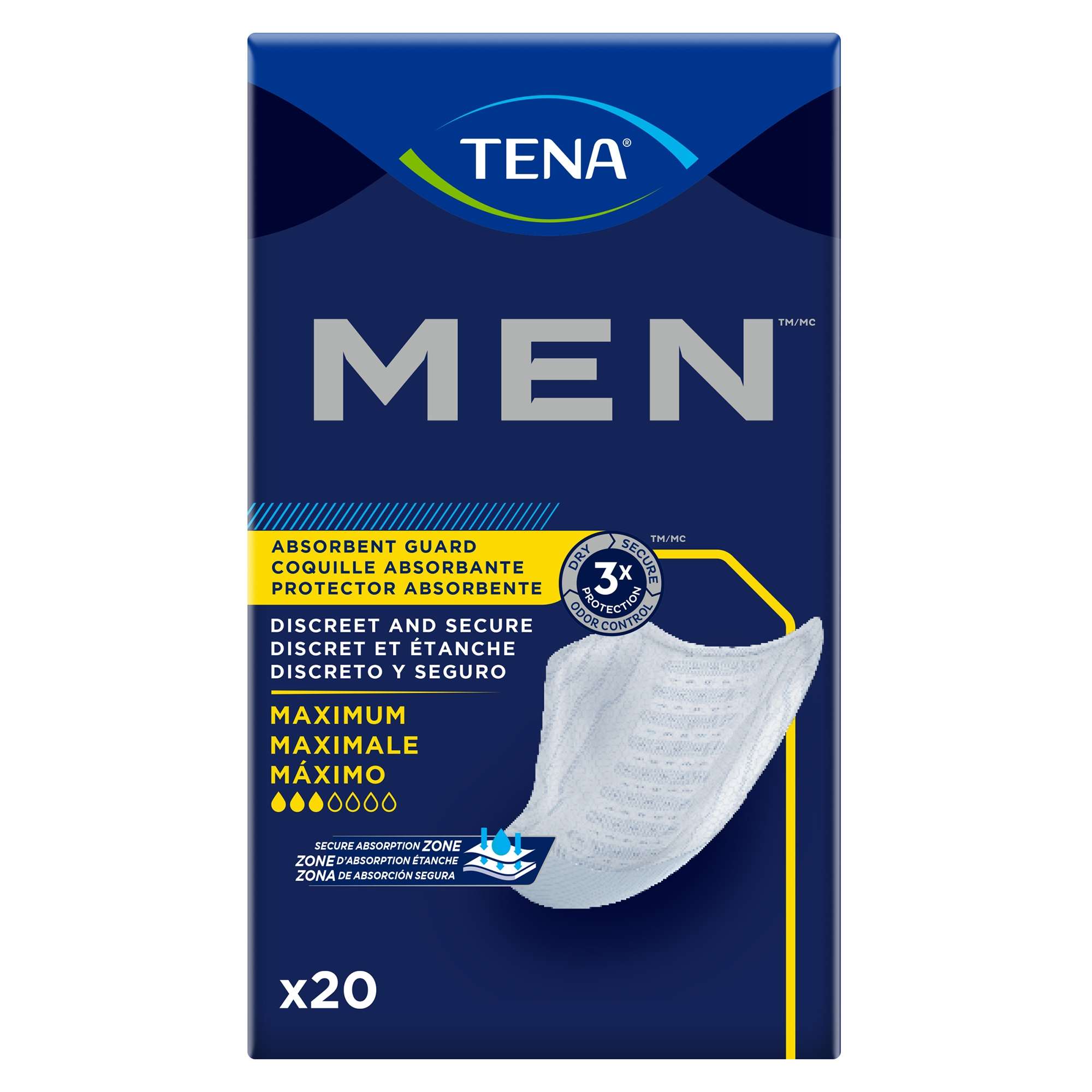 TENA Men Maximum Absorbent Guard thumbnail 1