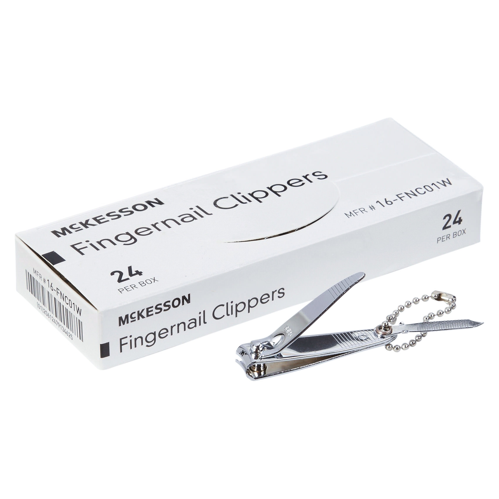 McKesson Fingernail Clippers Thumb Squeeze Lever Curved Jaw 12.4 x 54.4 x 13.5 mm