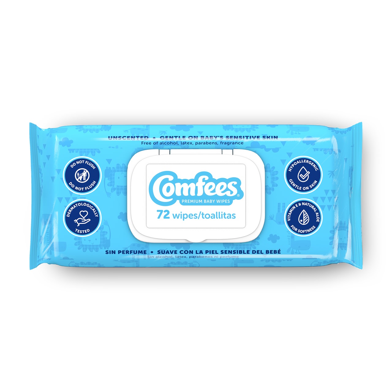 Comfees Unscented Premium Baby Wipes thumbnail 1