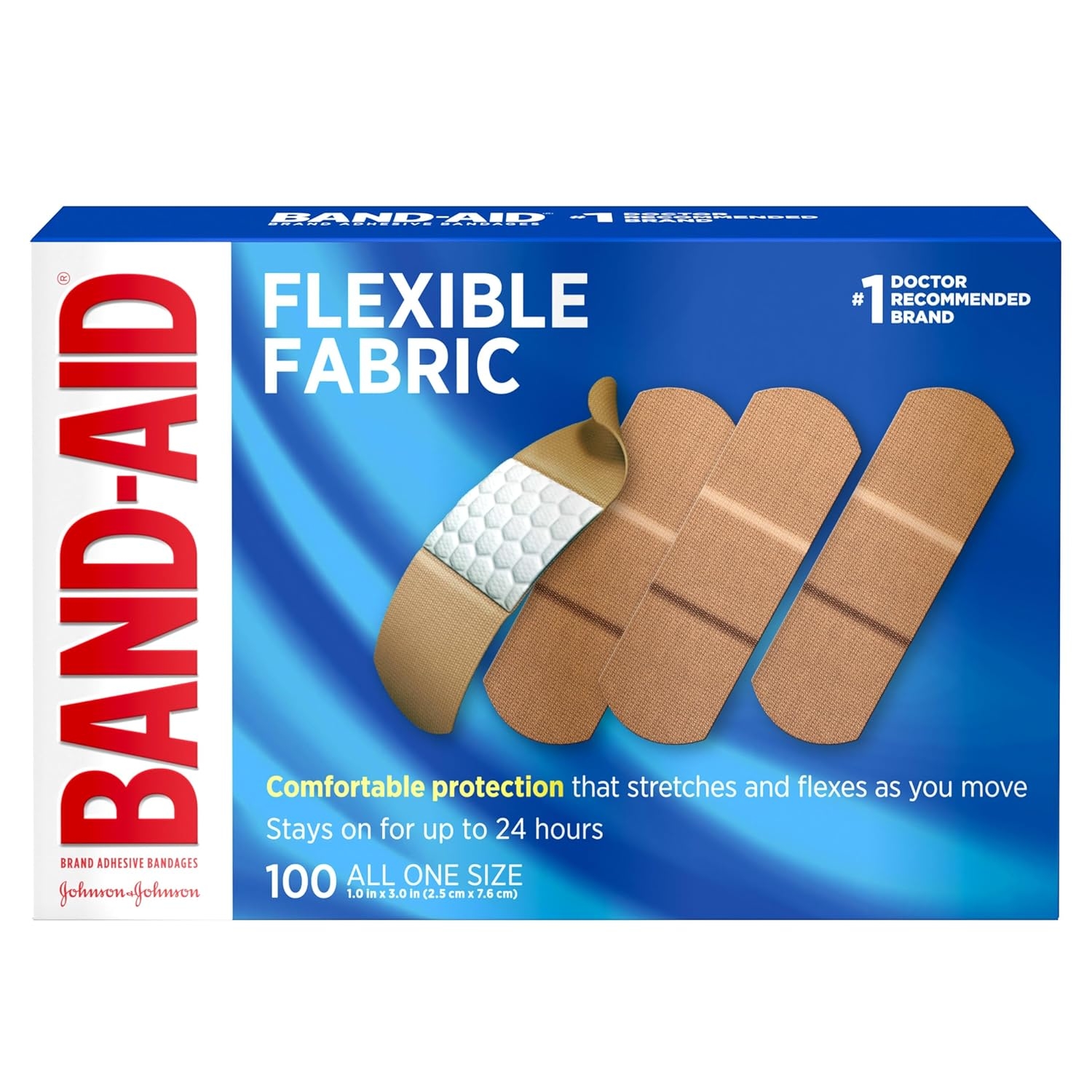 Band-Aid Flexible Fabric Strip Bandage thumbnail 1