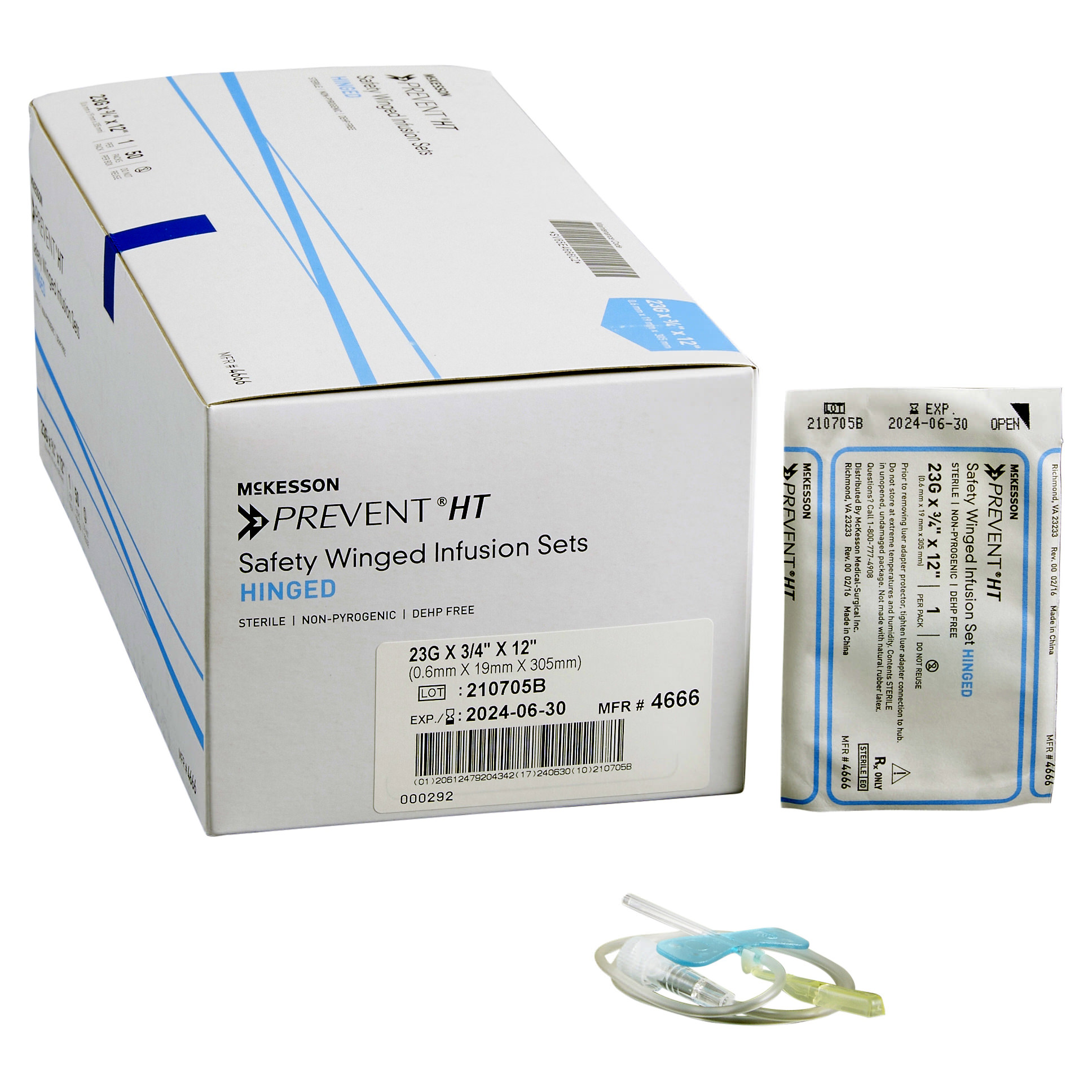 suffocation 3枚セット McKesson Prevent Safety Winged Infusion Set 23G 3/4 Inch