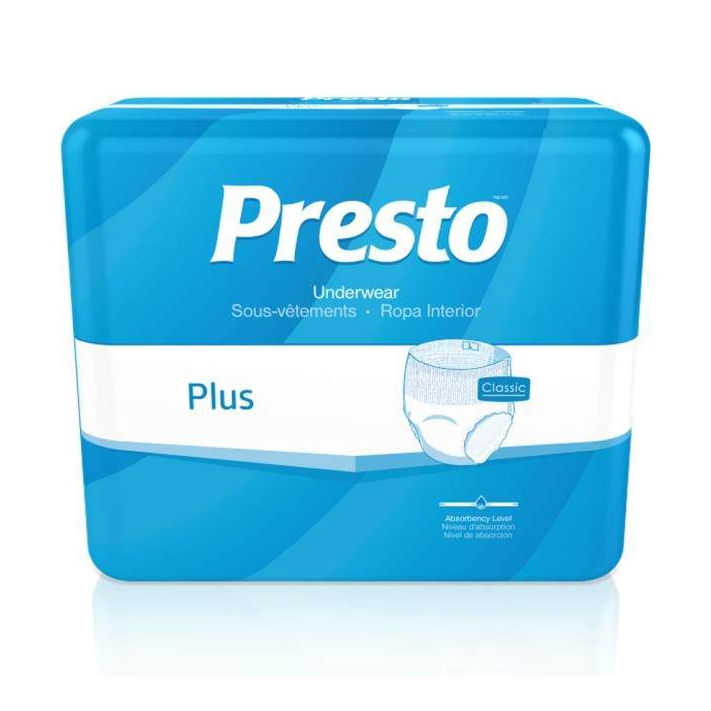 Presto Classic Plus Absorbency Incontinence Underwear, Medium thumbnail 2