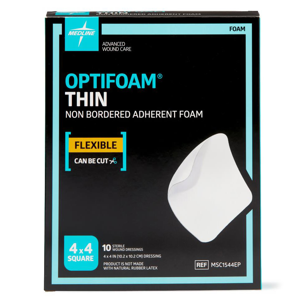 Optifoam Thin Sterile Non Bordered Adhesive Foam Dressing thumbnail 3