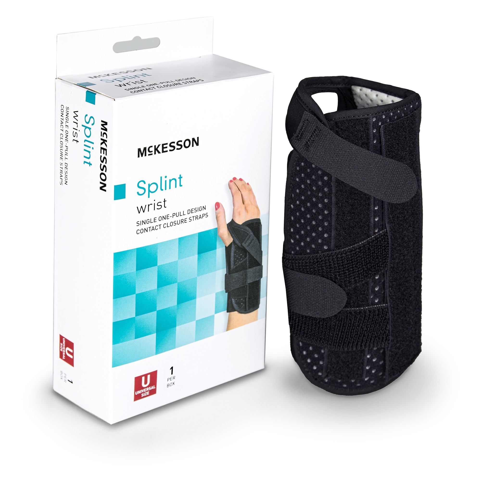 McKesson Wrist Splint with Single One-Pull Design