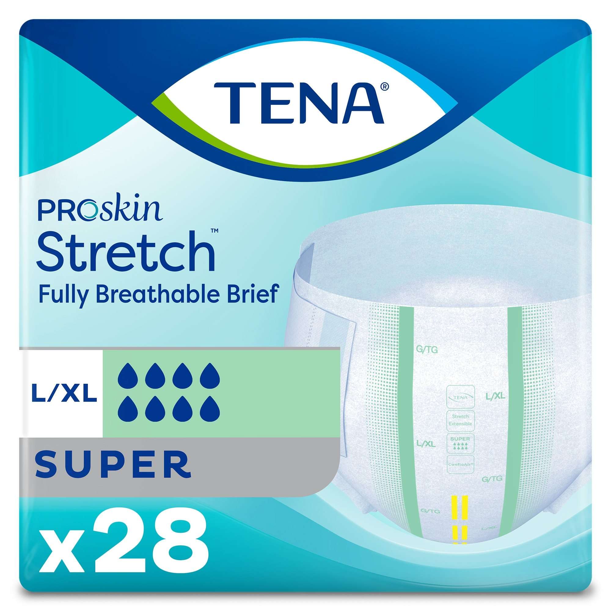 TENA ProSkin Stretch Super Incontinence Brief thumbnail 1