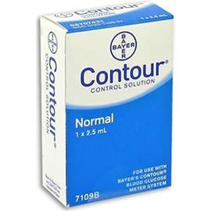 Bayer Contour Normal Control Solution 2.5mL | Glucose Meter Accuracy Check