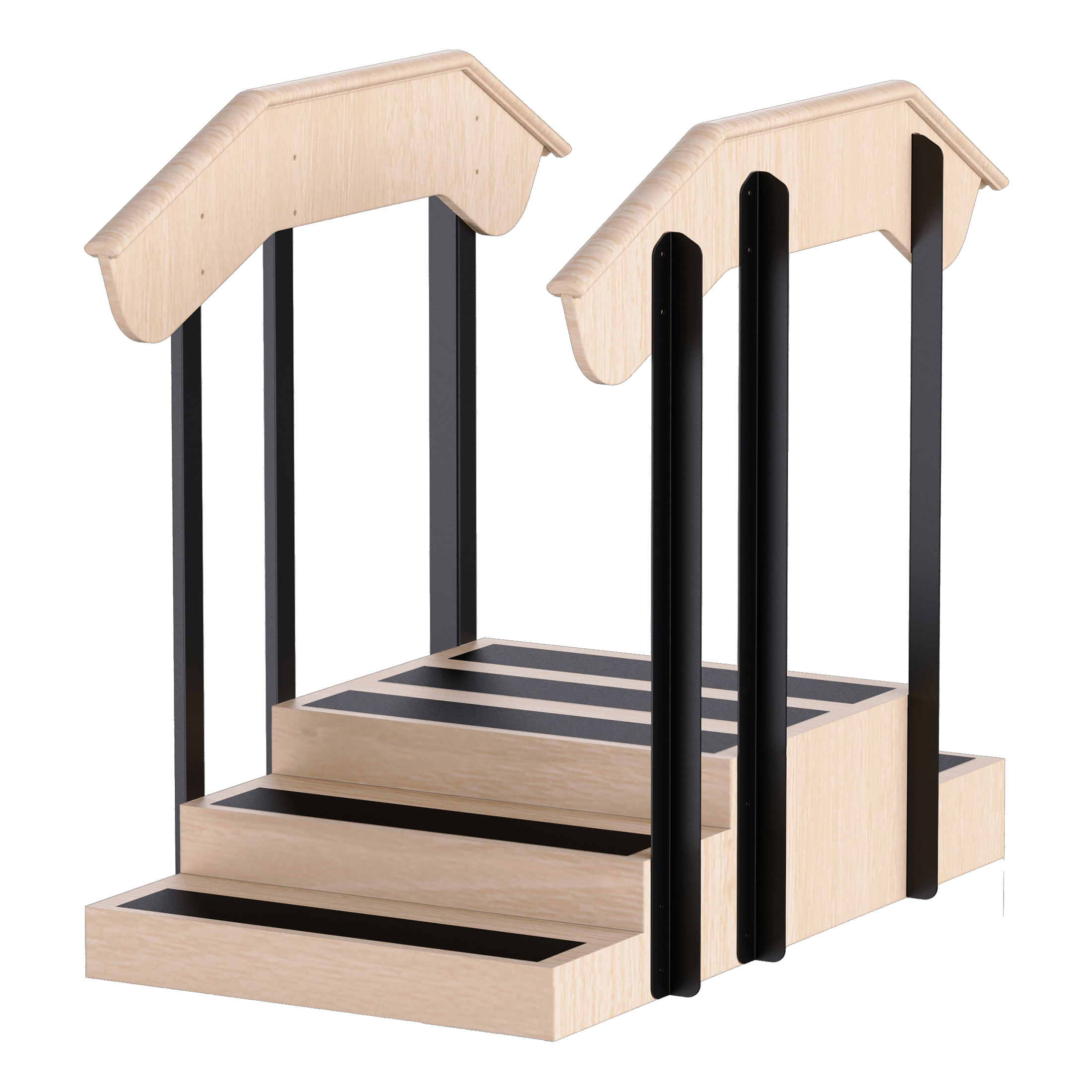 Hausmann Timber 5-Step Training Mini Staircase with Platform thumbnail 1