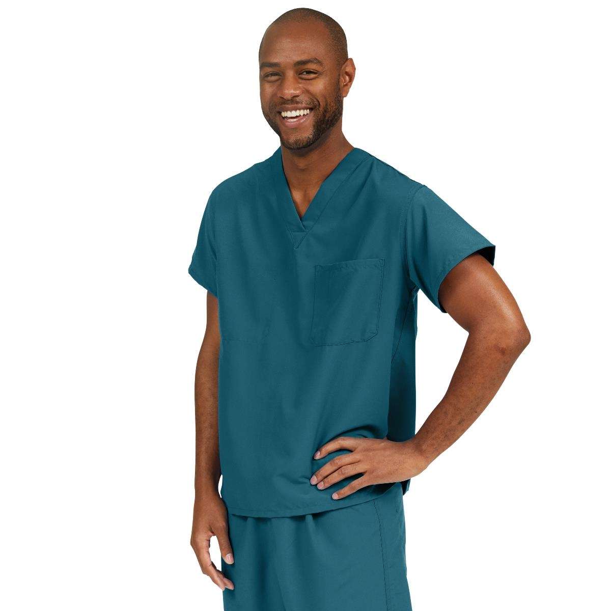 Medline Performax Unisex Reversible V-neck Scrub Tops thumbnail 1