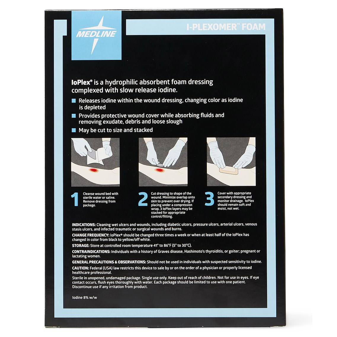 Medline IoPlex Iodophor Foam Dressing thumbnail 3