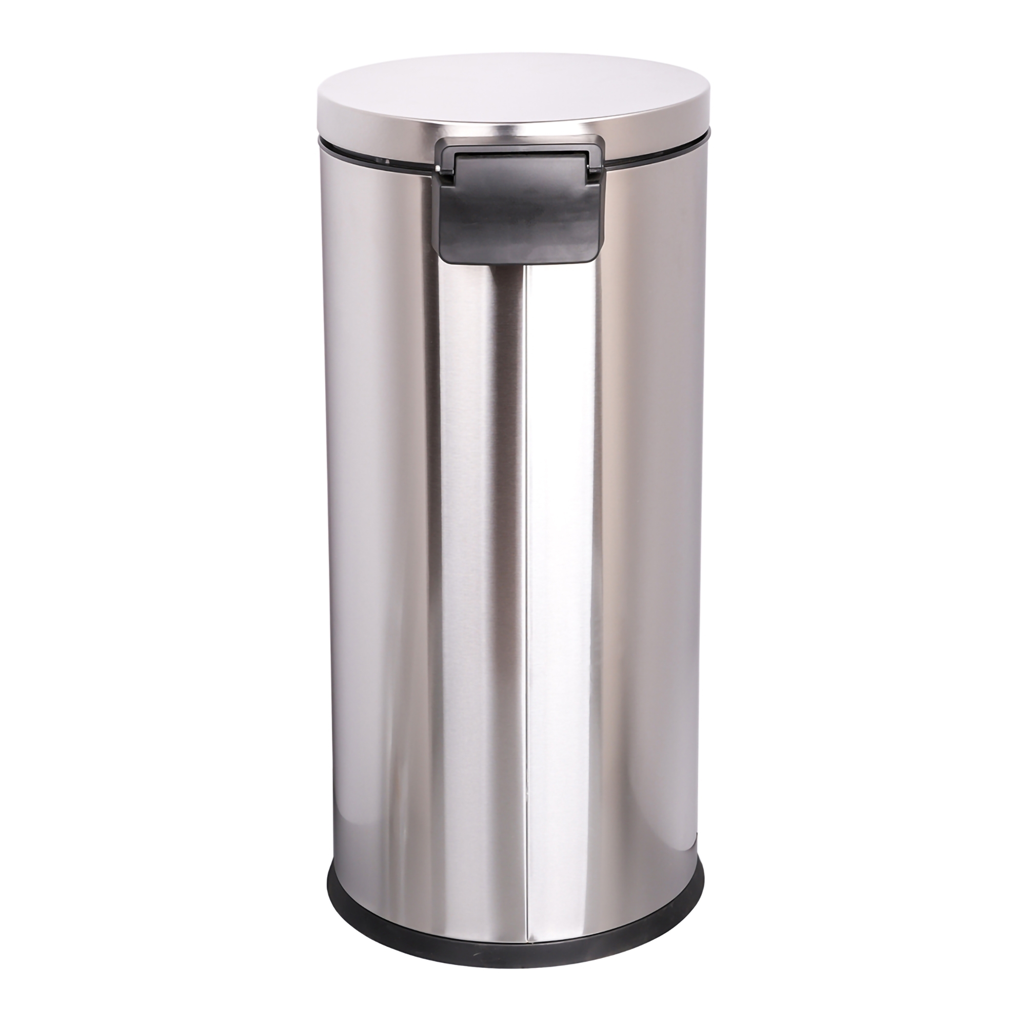 McKesson Silver Metal Round Trash Can thumbnail 3
