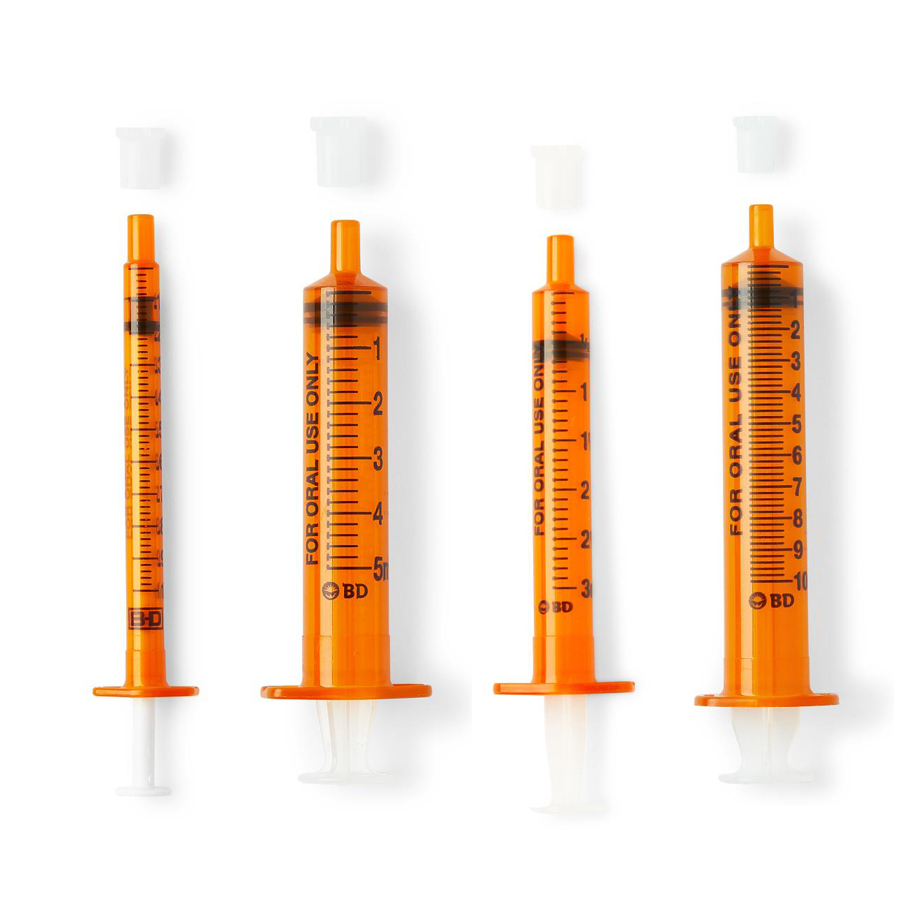 健康・医学 SA Medicine 122 123 130 133-148 BD Oral Syringe with Tip Cap|Amber