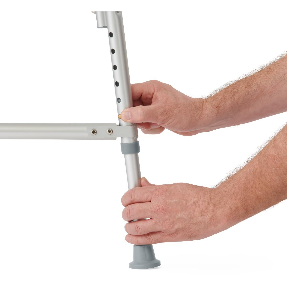 Medline Bariatric Aluminum Shower Chair with Back thumbnail 4