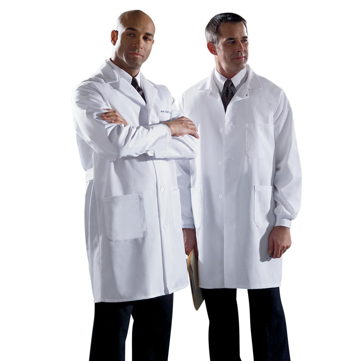 Medline Unisex Staff-Length Lab Coat | Sizes 34-56, White