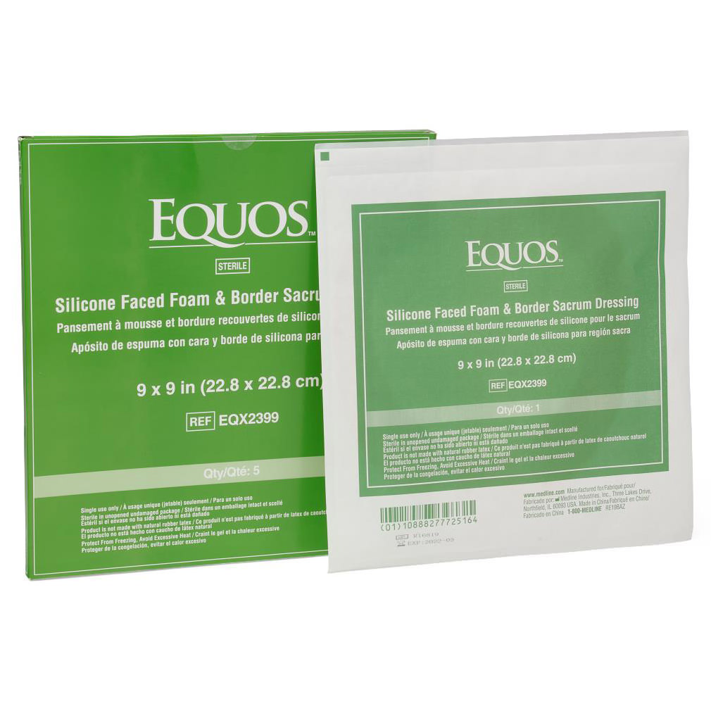 Equos 5-layer Square Foam Wound Dressings With Silicone Adhesive thumbnail 2