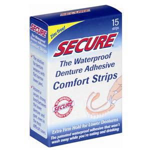 Windmill Secure Denture Adhesive Comfort Strip, Waterproof thumbnail 1