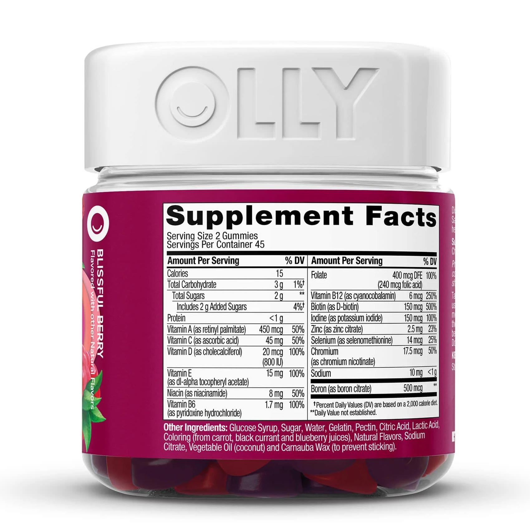 OLLY Women's Multi-Tasking Blend of Vitamins A, C, D, E, Bs, Biotin & Folic Acid thumbnail 2