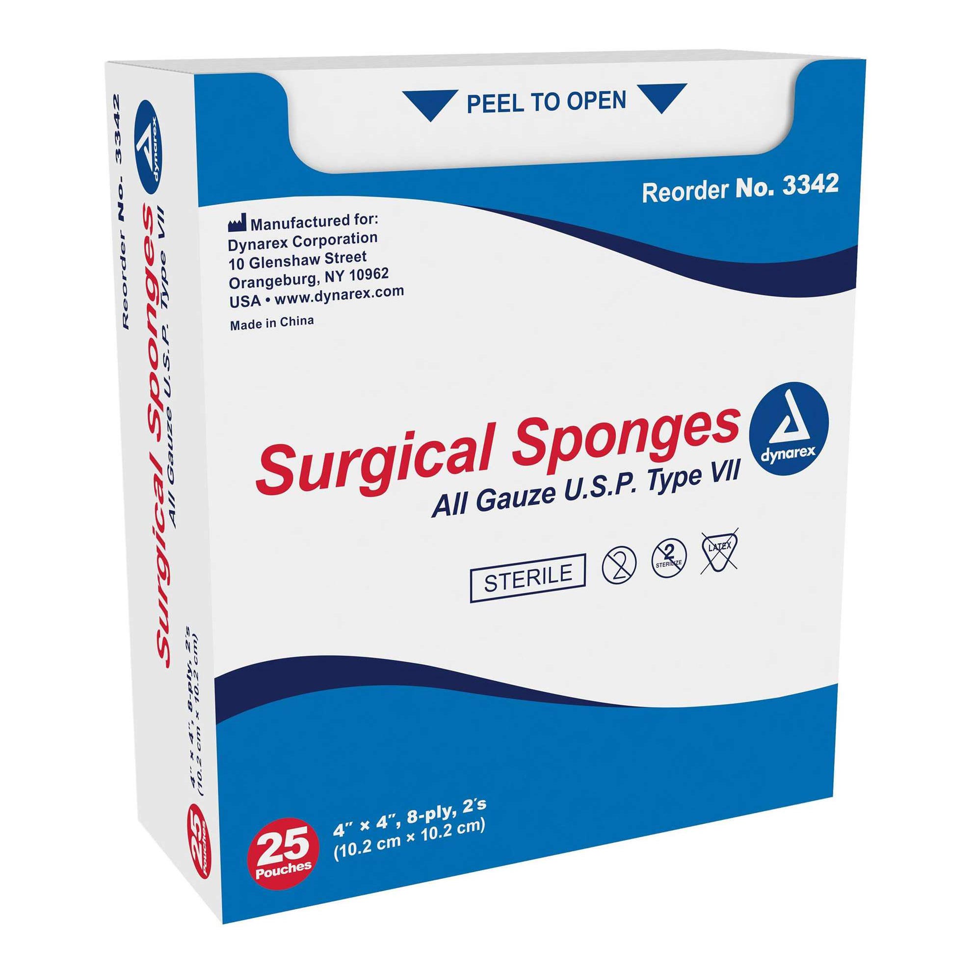 Dynarex Sterile Surgical Sponge thumbnail 1