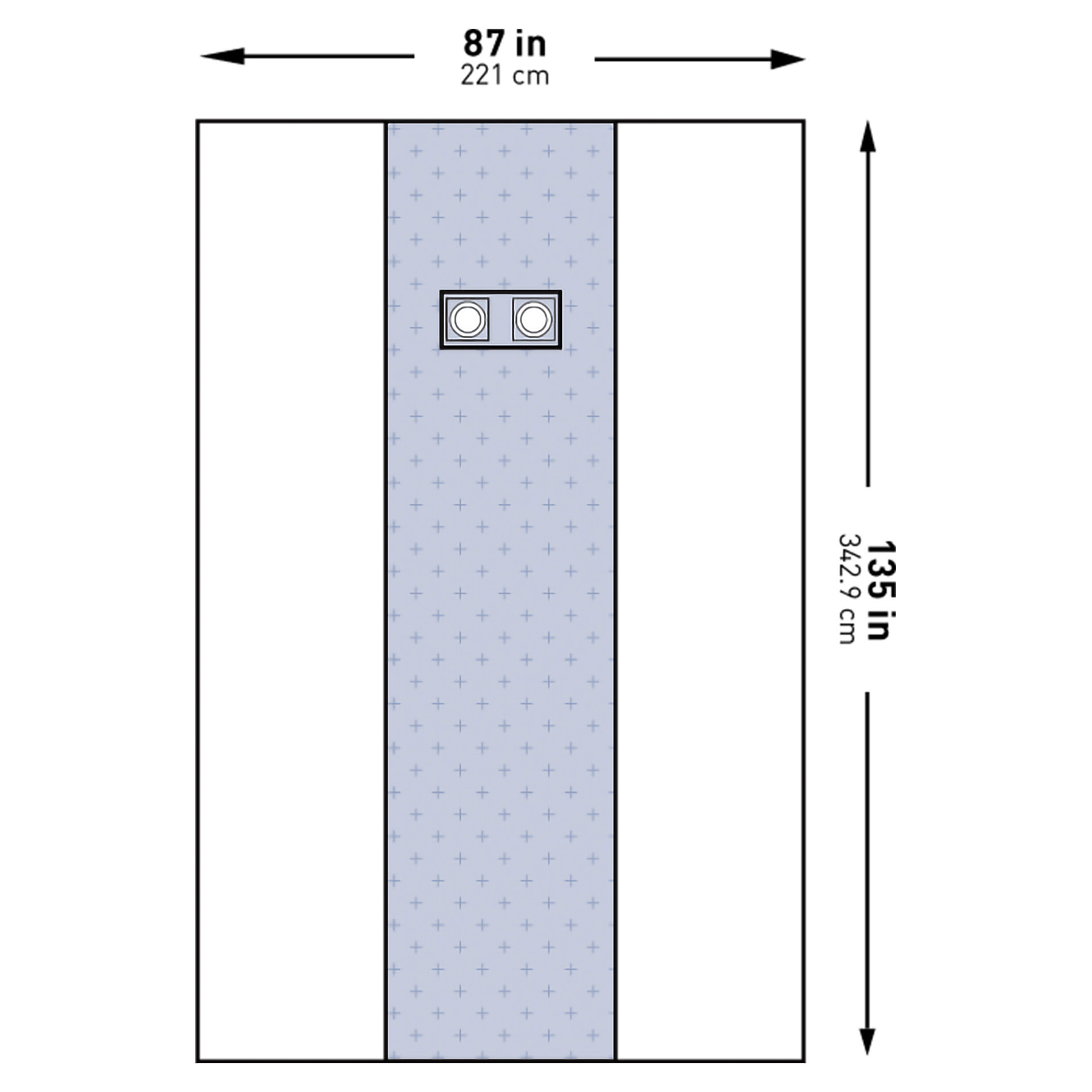 McKesson Cardiovascular Femoral Angiography X-Long Drape