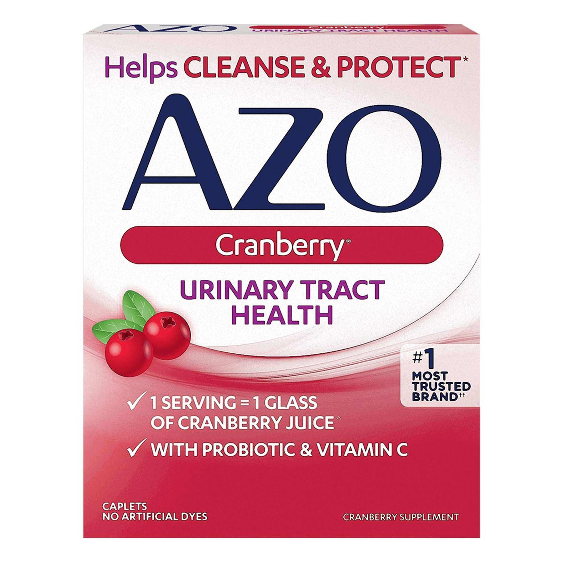 AZO Urinary Pain Relief Tablets, Cranberry - Box of 50 thumbnail 2