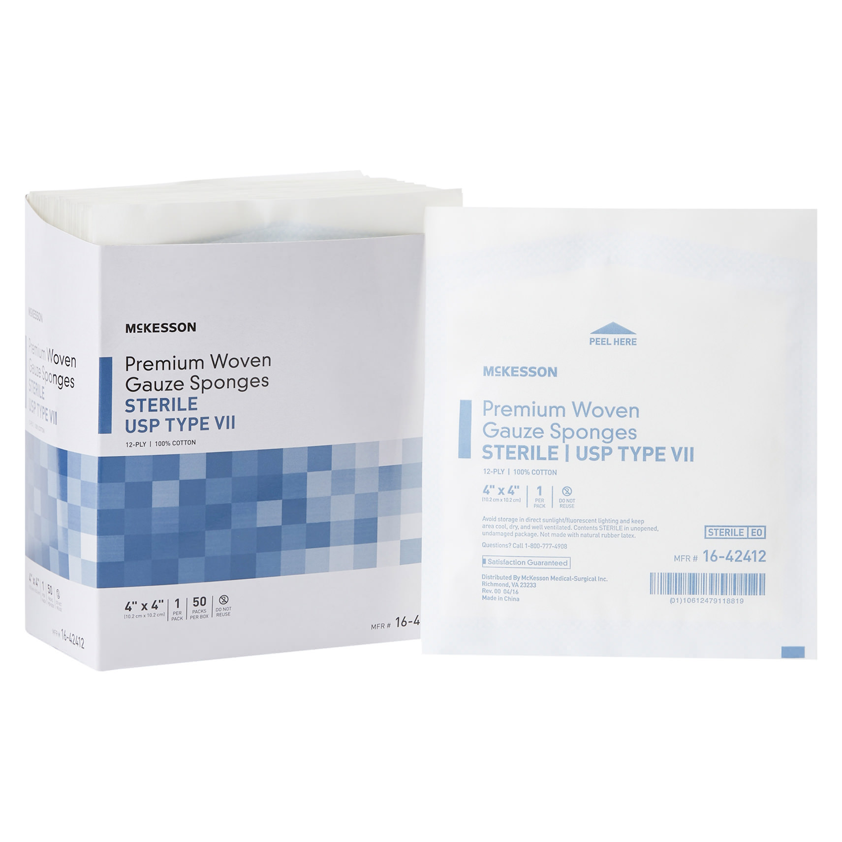McKesson USP Type VII Gauze Sponge White - Main image